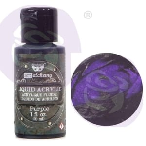 Prima Finnabair Art Alchemy Liquid Acrylic Paint 1 Fluid Ounce - Purple