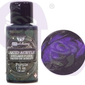 Prima Finnabair Art Alchemy Liquid Acrylic Paint 1 Fluid Ounce - Purple