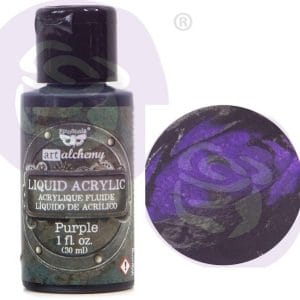 Prima Finnabair Art Alchemy Liquid Acrylic Paint 1 Fluid Ounce - Purple