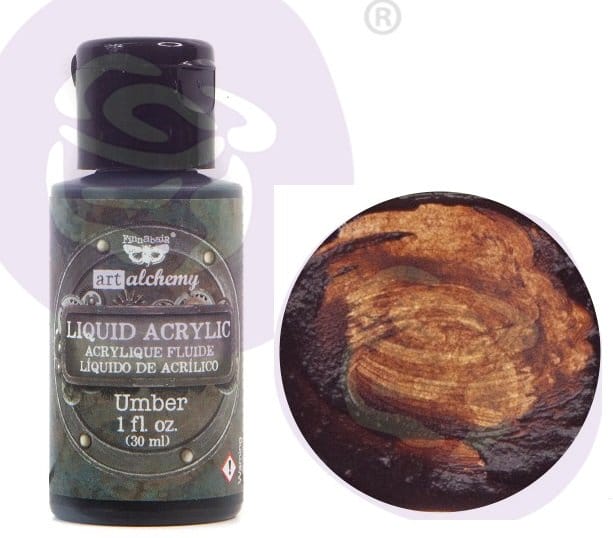 Prima Finnabair Art Alchemy Liquid Acrylic Paint 1 Fluid Ounce - Umber prima liquid acrylics umber Prima Finnabair Art Alchemy Liquid Acrylic Paint 1 Fluid Ounce - Umber