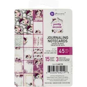 Prima Marketing Pretty Mosaic Journaling Cards 3"X4" 45/Pkg