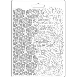 Stamperia Soft Maxi Mould A5 - Music