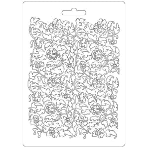 Stamperia Soft Maxi Mould A5 - Ramage Flowers and Leaves