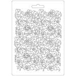 Stamperia Soft Maxi Mould A5 - Ramage Flowers and Leaves