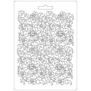 Stamperia Soft Maxi Mould A5 - Ramage Flowers and Leaves