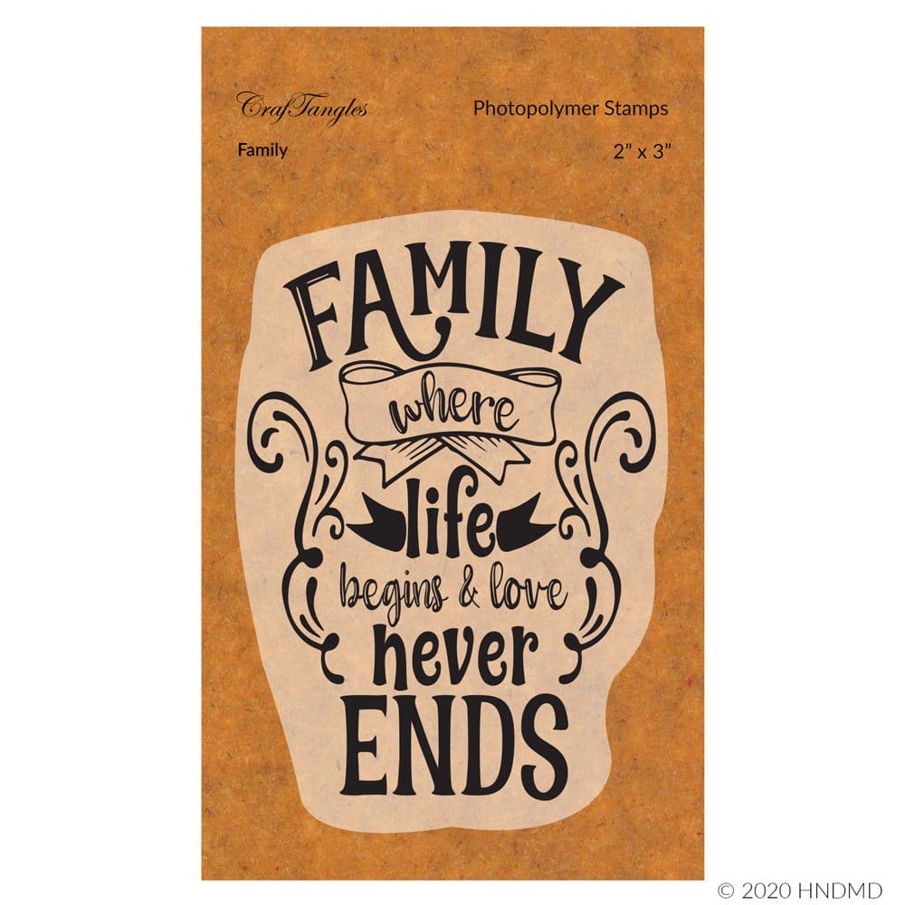 CrafTangles Photopolymer Stamps - Family 90 Family CrafTangles Photopolymer Stamps - Family