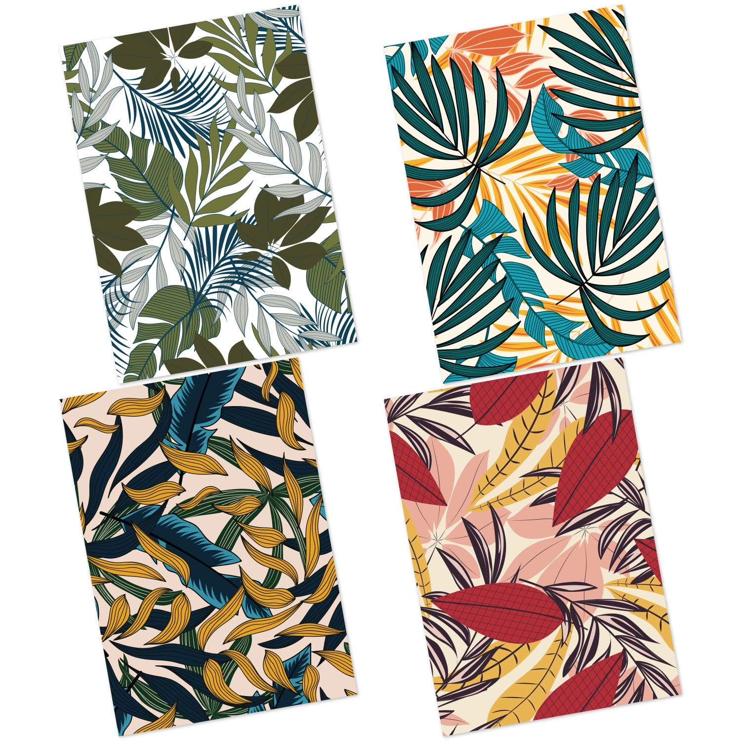 CrafTangles Decoupage Paper A4 - Bold Botanicals Black Bold Botanicals Amazon 4 Images Bold Botanicals-Amazon-4-Images