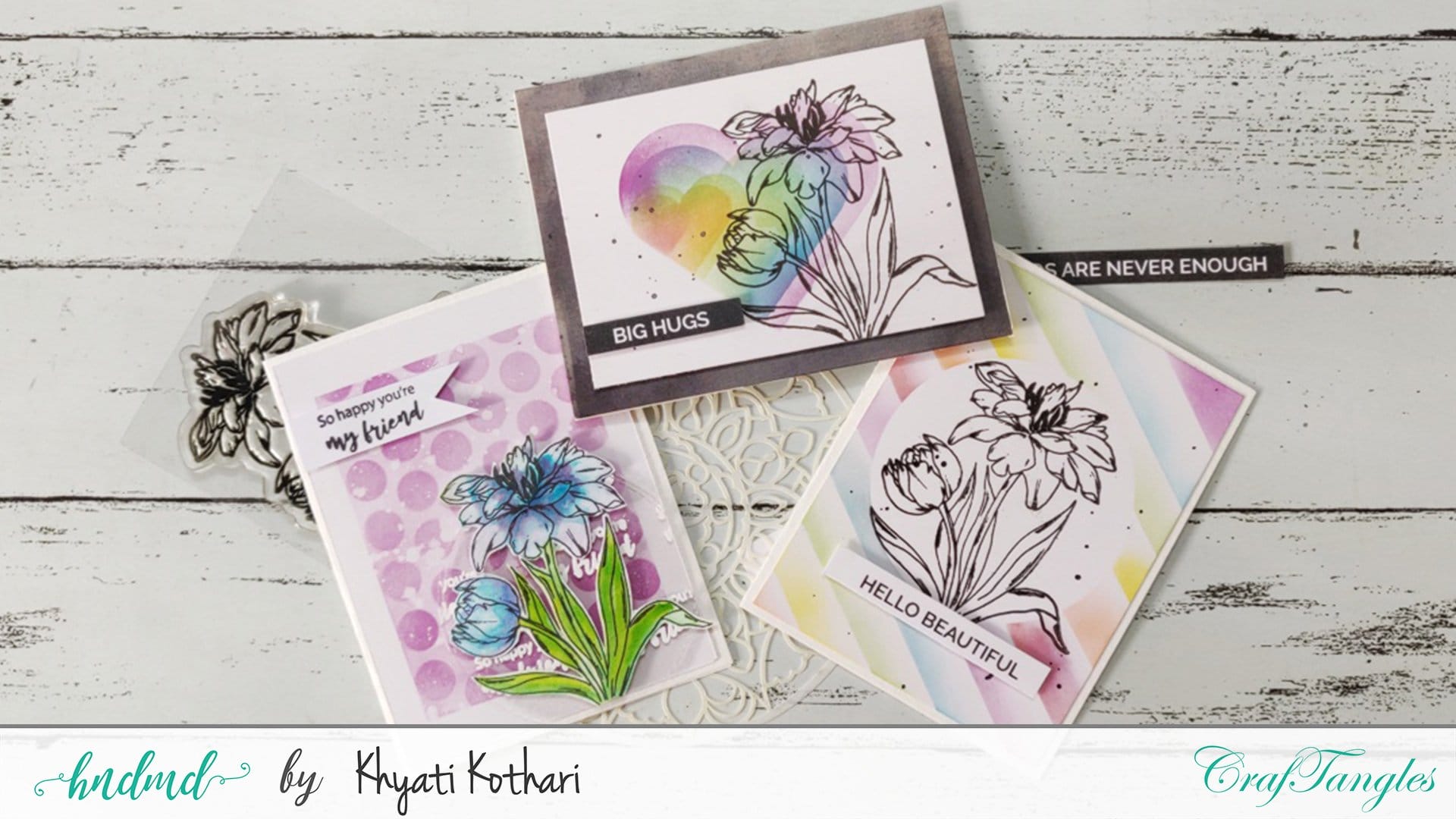 CrafTangles Photopolymer Stamps - You are in my Thoughts Cardmaking101 master class 1 Cardmaking101_master_class_1