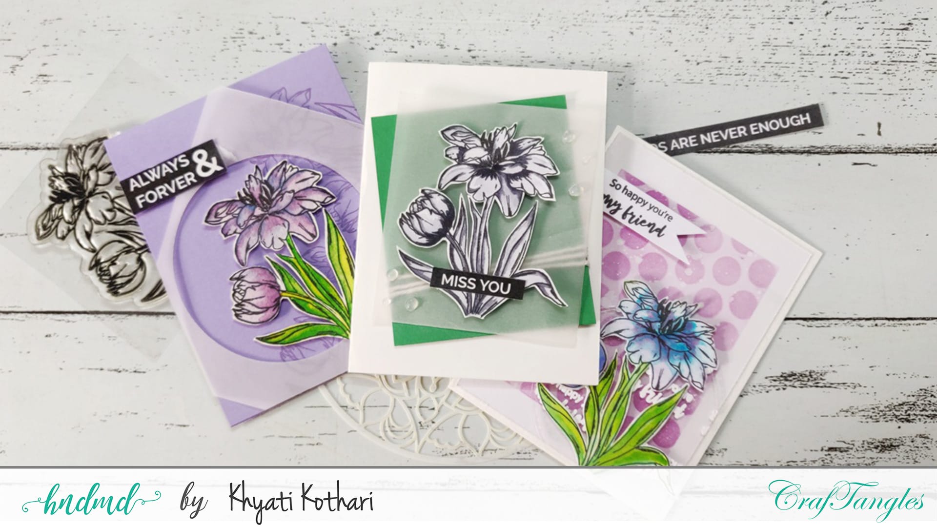 CrafTangles Photopolymer Stamps - You are in my Thoughts Cardmaking101 master class 6 Cardmaking101_master_class_6