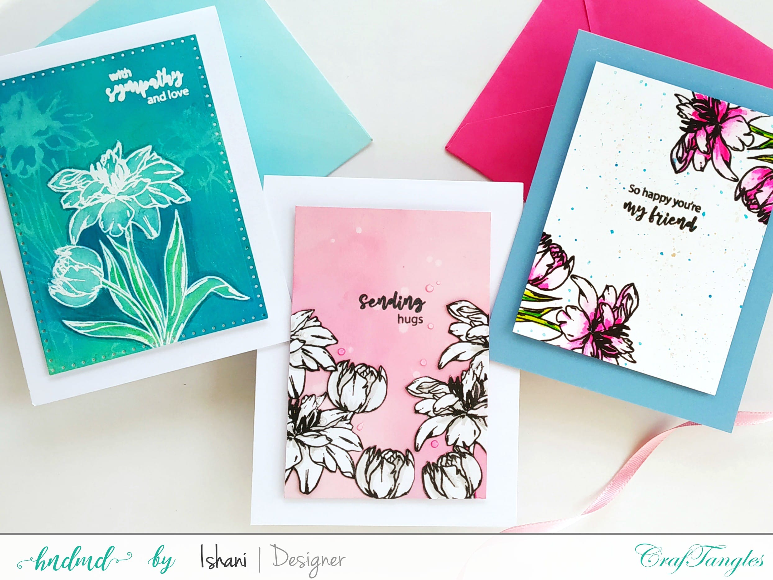 CrafTangles Photopolymer Stamps - You are in my Thoughts CrafTangles Cards Sept2020 3 CrafTangles_Cards_Sept2020_3