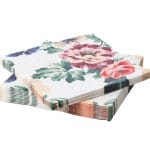 A pack of 12 by 12 inch Decoupage Napkins (5 pcs)  - Flowers