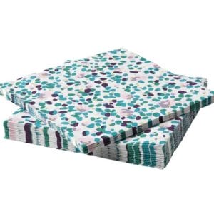 A pack of 12 by 12 inch Decoupage Napkins (5 pcs) - Colorful Dots