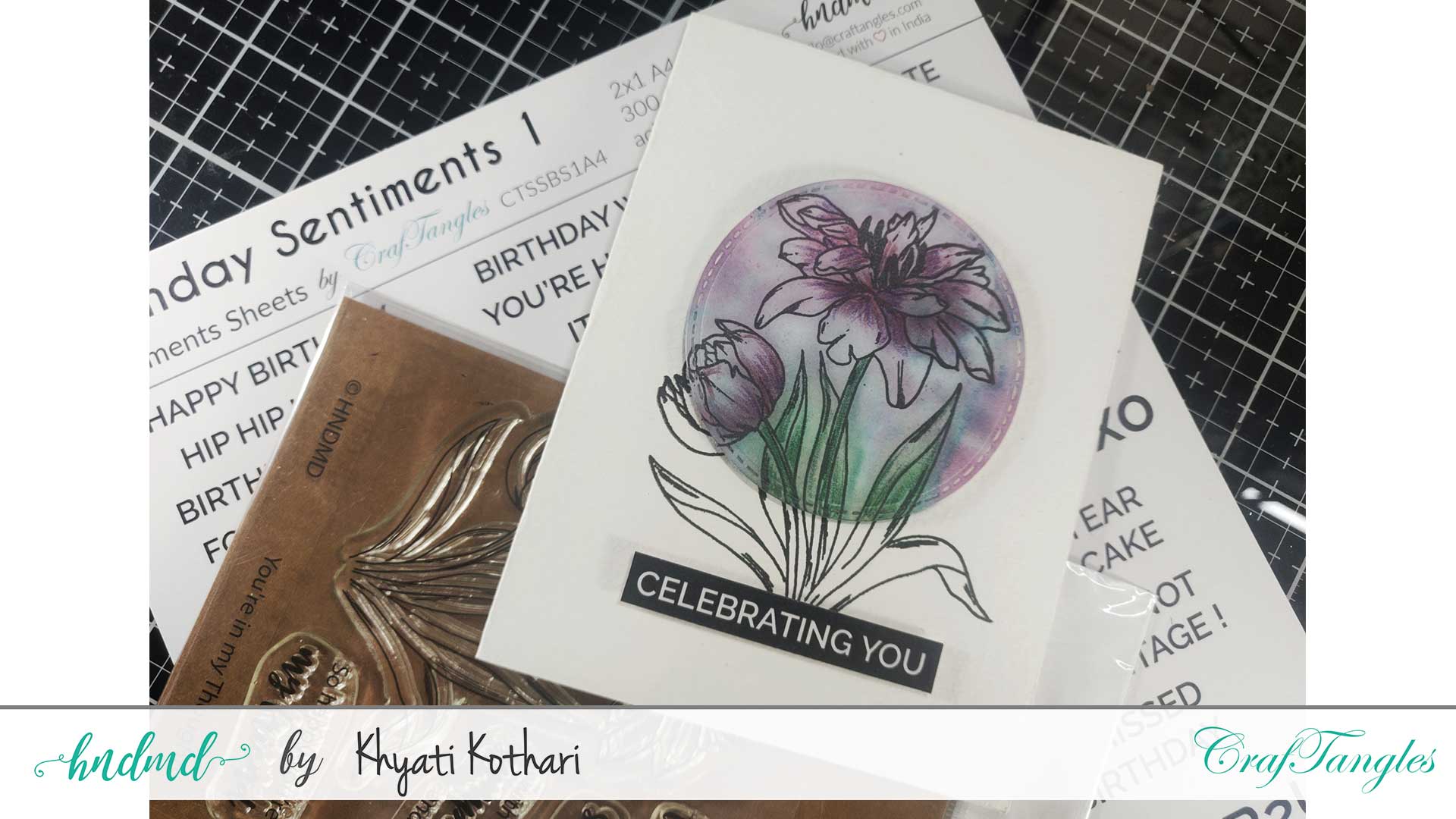 CrafTangles Sentiment Sheets - Birthday Sentiments 2 (2 sheets of A4) Khyati CrafTangles Sep2020 1 Khyati_CrafTangles_Sep2020_1