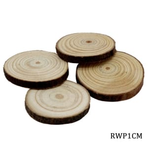 Natural Wooden Slices 1 Inch (Pack of 4 pcs)