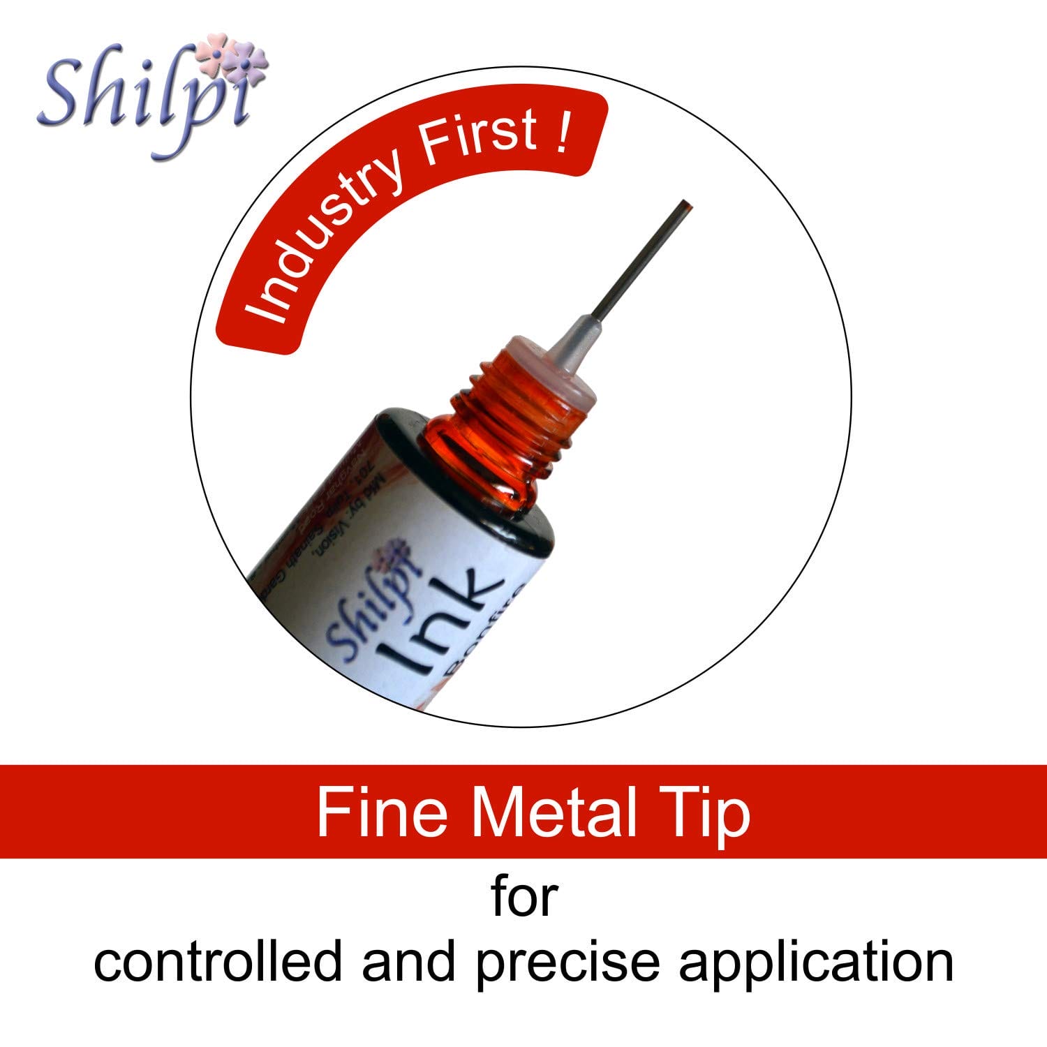 Shilpi Alcohol Inks 15 ml - Icicle (White) Shilpi Alcohol Ink 15ml 1 Shilpi_Alcohol_Ink_15ml_1