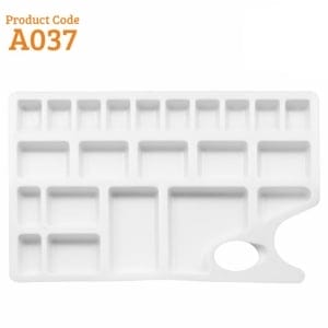 Khyati Colour Mixing Plate / Palette - Rectangle Medium