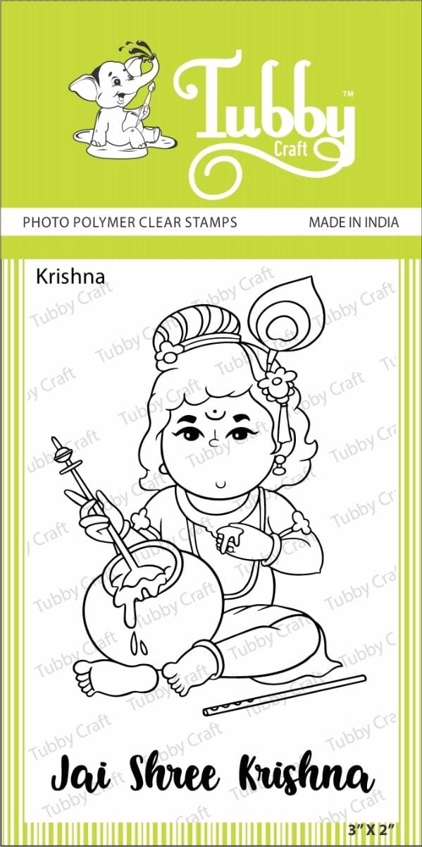 Tubby Photopolymer Clear Stamps - Krishna tubby stamp Krishna Tubby Photopolymer Clear Stamps - Krishna