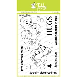 Tubby Photopolymer Clear Stamps - Couple Hugs