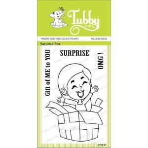 Tubby Photopolymer Clear Stamps - Surprise Box