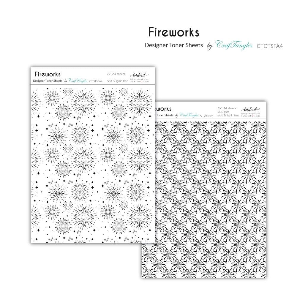 CrafTangles Designer Toner Sheets - Fireworks (2 sheets of A4) 04 CrafTangles Designer Toner Sheets Fireworks CrafTangles Designer Toner Sheets - Fireworks (2 sheets of A4)