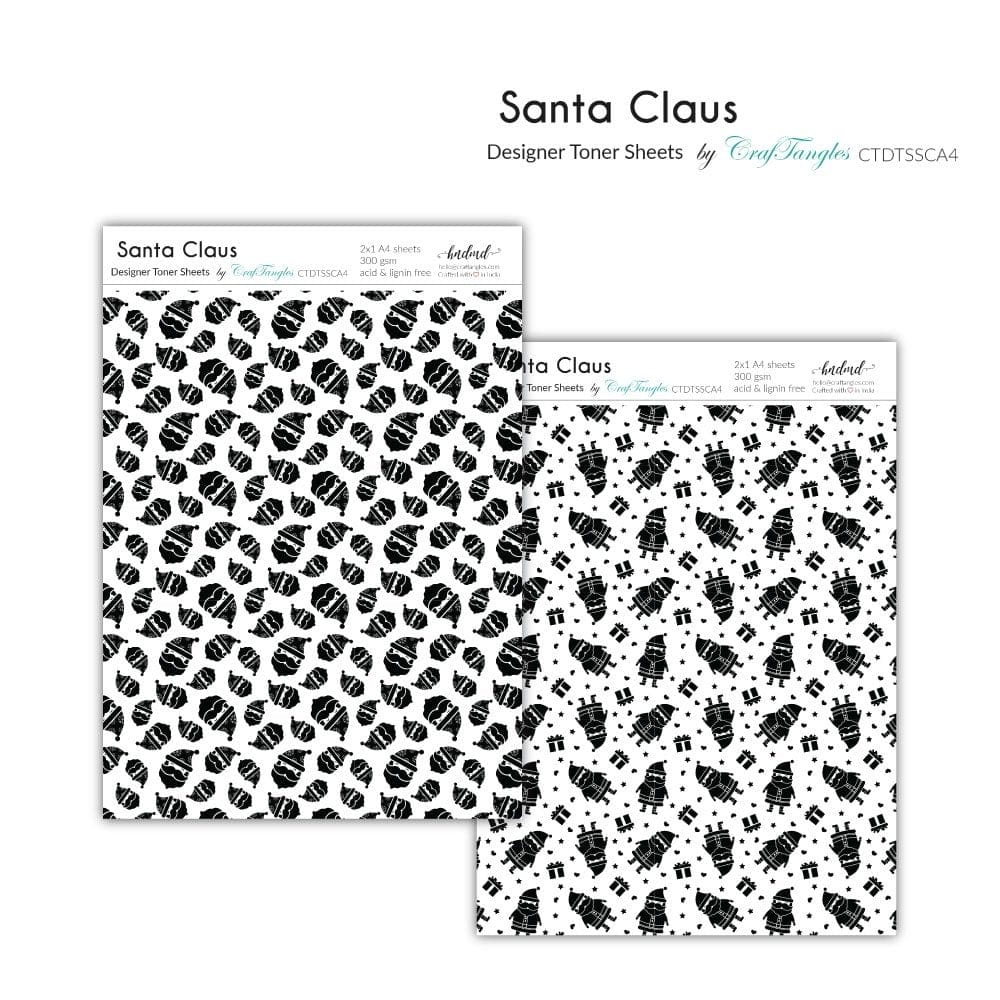CrafTangles Designer Toner Sheets - Santa Claus (2 sheets of A4) 07 CrafTangles Designer Toner Sheets Santa Claus CrafTangles Designer Toner Sheets - Santa Claus (2 sheets of A4)
