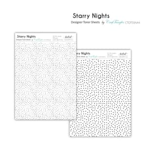 CrafTangles Designer Toner Sheets - Starry Nights (2 sheets of A4)