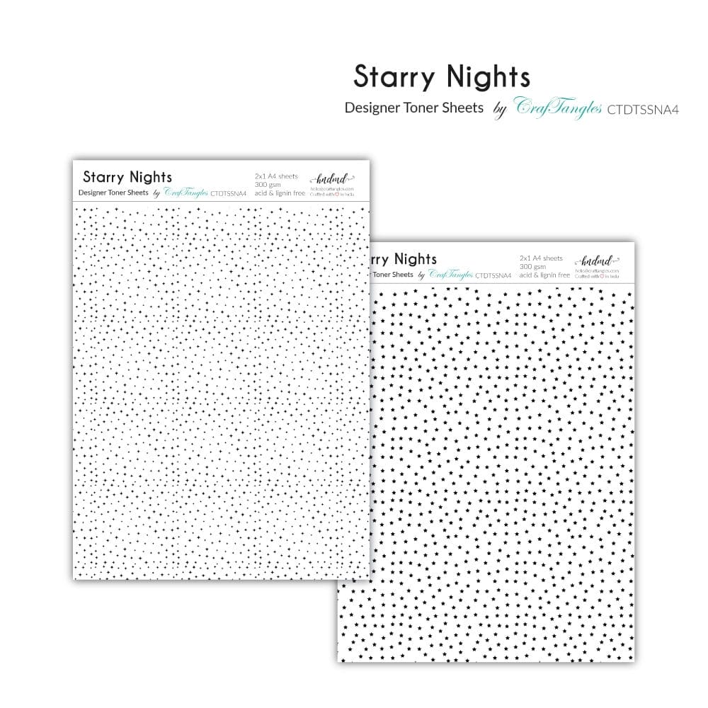 CrafTangles Designer Toner Sheets - Starry Nights (2 sheets of A4) 09 CrafTangles Designer Toner Sheets Starry Nights CrafTangles Designer Toner Sheets - Starry Nights (2 sheets of A4)