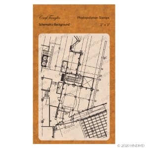CrafTangles Photopolymer Stamps - Schematics Background