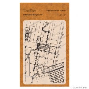 CrafTangles Photopolymer Stamps - Schematics Background
