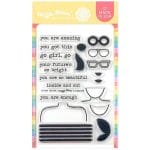 Waffle Flower Crafts Clear Stamps 4"X6" - Go Girl