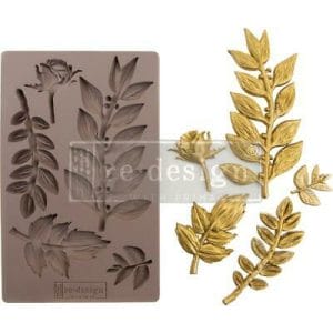 Prima Marketing Re-Design Mould 5" X 8" - Leafy Blossoms