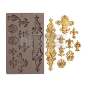 Iron Orchid Designs Vintage Art Decor Mould - Fleur De Lis