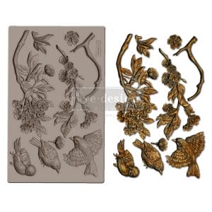 Iron Orchid Designs Vintage Art Decor Mould - Aviary