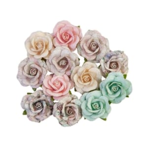 Prima Marketing Mulberry Paper Flowers - Sugar Cookie