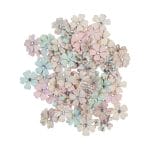 Prima Marketing Mulberry Paper Flowers - White Christmas/Sugar Cookie