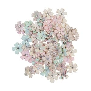 Prima Marketing Mulberry Paper Flowers - White Christmas/Sugar Cookie