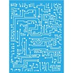 Americana DecoArt Stencil 6by8 Inches - Short Circuit