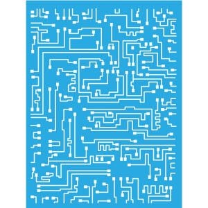 Americana DecoArt Stencil 6by8 Inches - Short Circuit