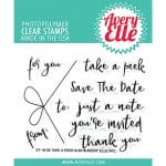 Avery Elle Clear Stamp Set 4"X3" - Take A Peek