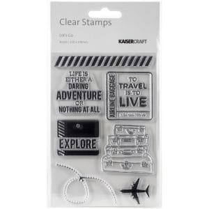 KaiserCraft Let's Go Clear Stamps 6"X4"