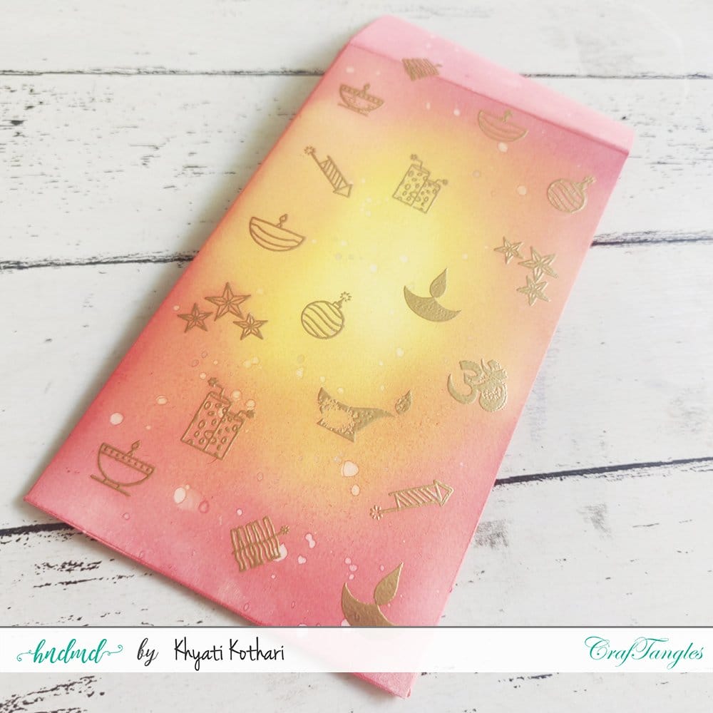 CrafTangles Photopolymer Stamps - Happy Diwali Mini CrafTangles Diwali Cards 2020 5 CrafTangles_Diwali_Cards_2020_5