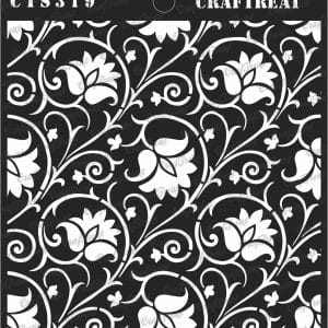 CrafTreat 6"x6" Stencil - Arabesque