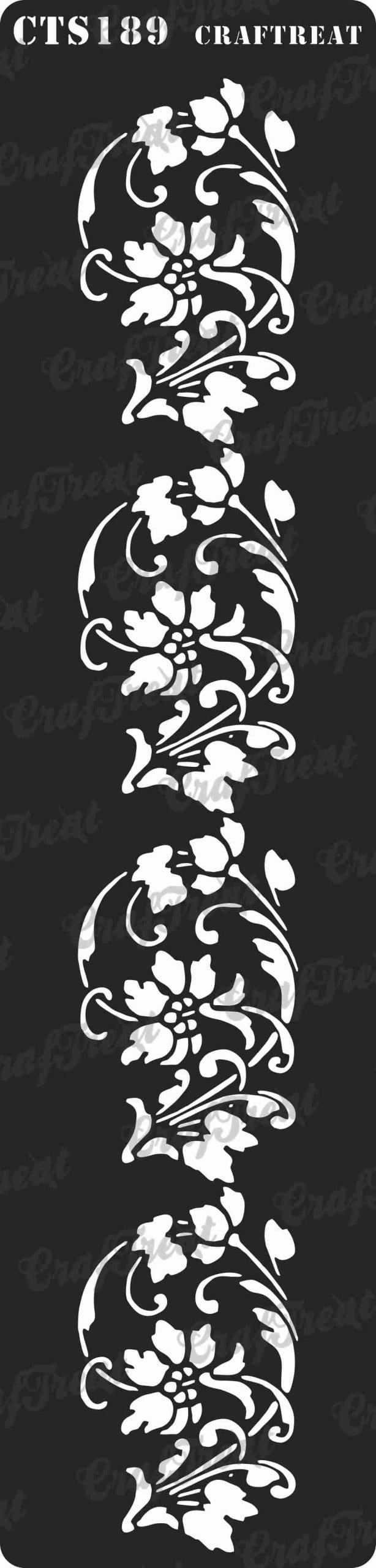CrafTreat Border Stencil - Border 3 CrafTreat Stencil Border3 3x12 CTS189 scaled CrafTreat Border Stencil - Border 3
