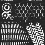 CrafTreat 6"x6" Stencil - Distressed Patterns 2