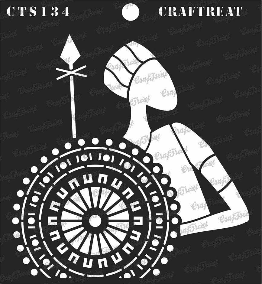 CrafTreat 6"x6" Stencil - Lonely Man