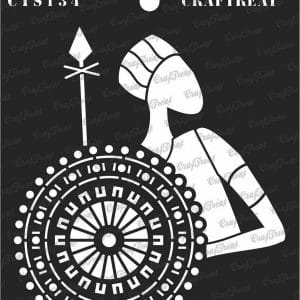 CrafTreat 6"x6" Stencil - Lonely Man