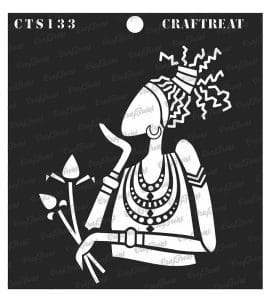 CrafTreat 6"x6" Stencil - Lonely Woman