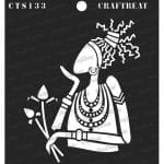 CrafTreat 6"x6" Stencil - Lonely Woman