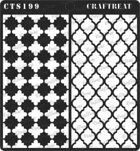 CrafTreat 6"x6" Stencil - Moroccan Trellis