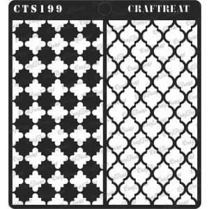 CrafTreat 6"x6" Stencil - Moroccan Trellis